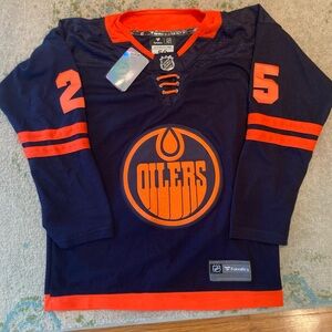 Edmonton Oilers Fanatics Breakaway Alternate Jersey Darnell Nurse NWT